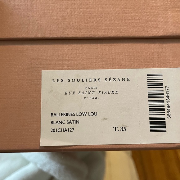 Sezane Low Lou Ballerina Satin Shoes - 5 / 35 - NIB - Picture 11 of 13